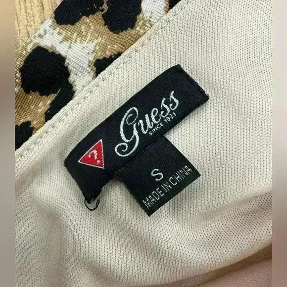 Guess Animal Print one arm Party dress Size Small - Picture 3 of 6